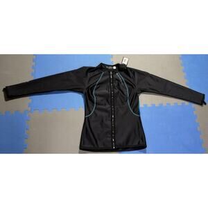 Sharkskin Chillproof Long Sleeve Shirt Full Zip Blue - Womens Size US 12 Aus 14